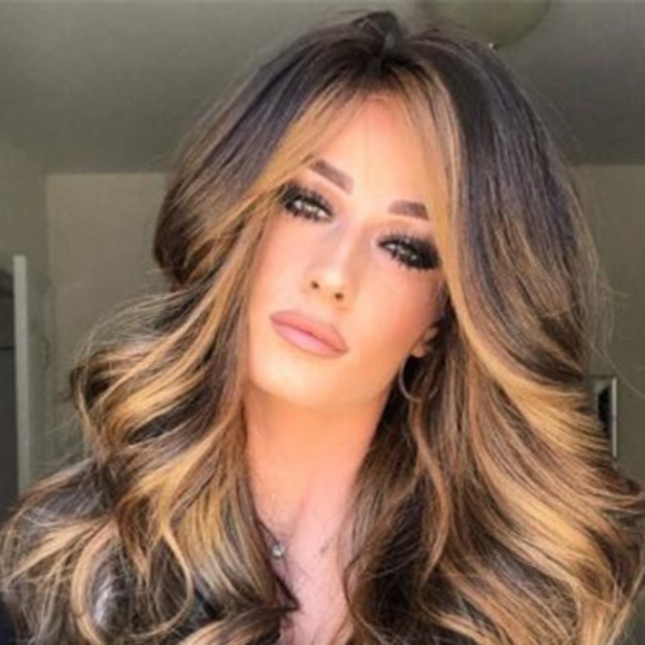Wavy Fluffy Brown Wig Long Curly  length For Women main image 4